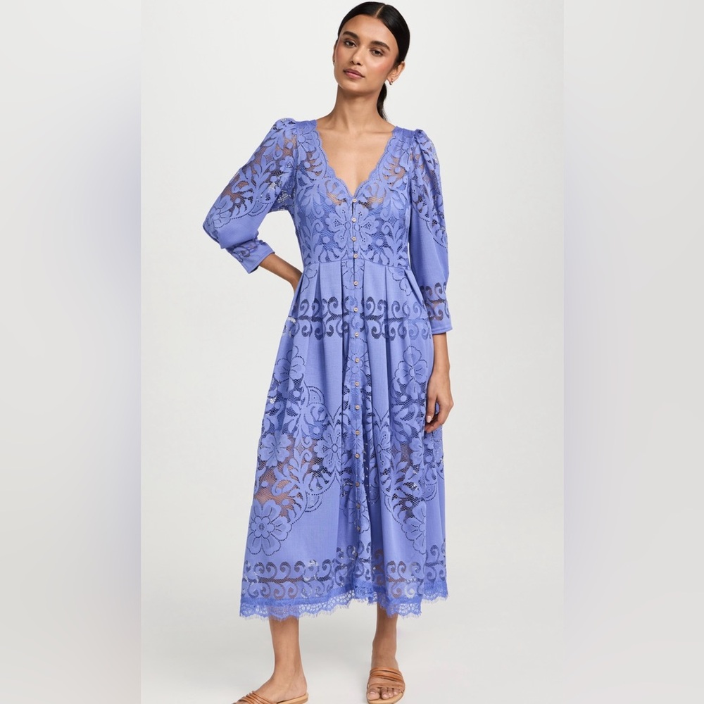 Free People Shadow Dance Midi Dress
